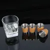 9 oz Wooden Hip Flask Set With 1 Funnel and 4 Cups Whiskey Wine Stainless Steel Flagon Bottle Travel Drinkware For Gifts ZC1500