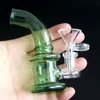 Super Mini Bong Narghilè Spessore inebriante Vetro Dab Rigs Bubbler 3 pollici Oil Rig 14mm Beaker femmina Bong d'acqua Bong luminoso Pyrex Quartz Banger