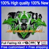 Bodywork For KAWASAKI ZX 10 R ZX1000C ZX-10R 2006 2007 215MY.0 ZX1000 C ZX10R 06 07 ZX 1000CC ZX 10R 06 07 ABS Fairings kit Hot Green black