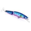 Hengjia 140mm Dois articulados Minnow Lures de pesca Equipamento de pesca Minnow Lure 14cm 20 2G 4 iscas de plástico dura JM007 50 pcs