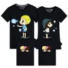 Familie Matching Outfits Katoen Zomer Print T-shirt Mama Dochter Vader Zoon Look