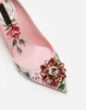 2021 Kleurrijke Diamond Stiletto Hoge Hakken Jurk Schoenen Pillage Puntd Toes Paisley Printed Rose Flowers Pumps Party Wedding Size 35-42