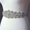 アイボリーカラーハンドメイドビーズクリスタルウェディングブライダルサッシ新しい2019豪華なサテンの結婚式ベルト熱い販売の結婚式のサッシ