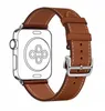 New Fashion butterfly clasp Leather strap for apple watch series Ultra/8/7/6/5/4/3/2/1 40MM 42MM 38mm 44MM Band for iwatch 41 45 49mm Accessories