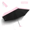 Solide Couleur Pare-soleil Noble Femmes Princesse Fleurs protection Parasol revêtement noir UV parapluie pliant Cadeaux