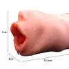 Giocattoli del sesso per gli uomini 4D realistico gola profonda masturbatore maschile silicone tazza artificiale bocca della bocca giocattoli erotici del sesso orale anale Y1910107251985