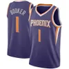 Devin 1 Booker Jersey Chris 3 Paul Deandre 22 Ayton Jerseys Steve 13 Nash Barkley 농구 S-XXL 보라색 화이트 탑