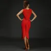 Explosion Sexy Lady Latin Dance Dress Women 4Colors Lady Dance Printing Tassel Flamengo Salsa Samba Ballroom Competition