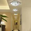 La luz de la lámpara de cristal del cuadrado LED de pasillo Porche Corredor del wth Escaleras Bombilla LED 12 vatios Garantía del 100%
