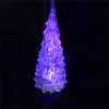 Acrylic Christmas Tree LED Colorful Night Lights Children's Glowing Toys LED Flash Holiday Decor Christmas Lamp For Accessorie