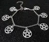 ファッションジュエリースーパーナチュラルパワーPentagram Witchcraftゴシックペンタクルブレスレットチャームペンダント編組ロープブレスレット女性/男性523