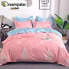 Dreampatar Fashion Christmas Snowflake Active Print Soft Home Bedding Single Quilt Double Large Comfort Bedding Set BY170A