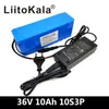 Batteria al litio LiitoKala 36V Batteria per bici elettrica 36V 10AH Batteria per scooter 36 V 20ah 1000W con caricabatterie 30A BMS 42V 2A