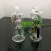 Tubos de vidrio Fabricación para fumar Cachimba soplada a mano Nueva botella de humo de agua de vidrio gemelo silencioso de fresa