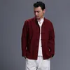 Ropa de calle de estilo chino para primavera y otoño para hombre, traje Tang, chaqueta para el cuerpo, ropa de abrigo oriental de lino y algodón para hombre