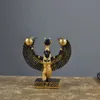 Mitología egipcia Isis diosa escultura recuerdos reina candelabro decoración creativa sala de estar figuritas de escritorio X3687
