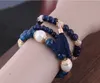 2019 bohème 3 pièces ensemble gland pendentif à breloque perles bracelets pour femmes simulé perle bijoux femmes Bracelet ensemble Boho227U