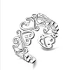 9 Stil Silber Ringe reizend Frauen Mädchen Fingerringe Multi Styles Band Ringe offen Größe Silberschmuck Großhandel freies Verschiffen -0010RX