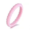 Opaski gumowe pierścienie silikonowe dla kobiet Pleciony stosowalny hipoalergiczny Crossfit elastyczny sport Multicolor Engagment Jewelry R-481