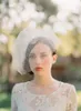 Vintage Birdcage Wedding Veils Face Blusher Wedding Haarstukken Twee lagen Twijgen Honing Bridal Headpieces Bruids Veils V0044305607