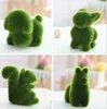 Blądzki Sztuczne Trawa Cute Little Animal Lovely Bear Decoration Decoration Servive Eye Fasigue Fake Grass Wyposażenie Artykuły DT001