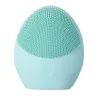 Facial Cleansing Brush Sonic Vibration Face Cleaner Silicone Deep Pore Rengöring Elektrisk Vattentät Massage Brush JK1912