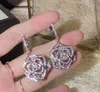 Studvrouw sieraden roos oorbellen hoge kwaliteit 925 zilveren bloem voor vrouwen liefde cadeau 1