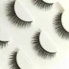 3 par/pack 3D Soft Mink Hair False Eyelashes Wispy Fluffy Long Lashes Makeup Faux Eye Lashes Extension