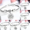 Pulseira atacado AMOR Coração perfeito para o Natal Aniversários IRMÃ MOM Limpar Charm Bracelet