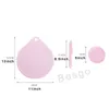 3pcs blocs à découper ensembles avec couteau sous-verres plaque en plastique rond planches à découper antidérapant épaissir planche à découper cuisine gadget DBC BH2762