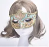 Halv ansikte Påsk Halloween Ball Mask Målad Princess Masks Party Performance Props Mask Mode Masks Målad Princess Mask
