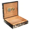 Caja de almacenamiento de madera de madera de cedro portátil con humidor humidificador accesorios de dispositivos hidratantes1297d