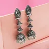 Neue Mode Persönlichkeit Pop Vintage Glocke Anhänger Gold Silber Ohrringe Modische Damen Legierung Ohrringe Anhänger Frauen Schmuck GIF