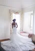 Plus Size African Mermaid Wedding Dresses Deep V Neck Lace Applique Chapel Train Beaded Crystals Wedding Dress Bridal Gowns vestidos
