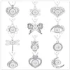 Collana a scatto Moda bella collana con ciondolo a scatto Fai da te Ginger Snap Gioielli con catena Fit 18mm charm Button woen uomini regalo charms collane