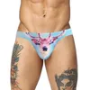 Underpants 2021 homens tanga mini breve super sexy gay swimwear swim wear praia sunbathing bikini tanga cintura baixa impresso respirável 299n