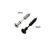 Punk clou trou vis boucles d'oreilles en acier inoxydable oreille Piercing bijoux boucles d'oreilles pour femmes hommes