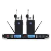 Высшее качество! Clear Sound Professional UHF двойной портативный двойной канал беспроводной микрофон Бесплатная доставка