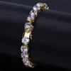 Мода - хип-хоп CZ CZ Cubic Zirconia теннисный браслет цепь 8 10 мм со льдом из полных алмазных запястья для мужчин хип-хоп рэпер ювелирные украшения подарки