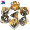 DICE ZŁOTA liczba akcesoriów do gry DICE 7PCSSET0123454245454