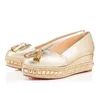 Lente/zomerschoenen Carmel Ca Casual schoenen voor vrouwen Wedge Platform Sneakers Gold Studs Glip op Loafers Damesschoenen 35-427890001
