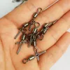 200 Pieces Fishing Swivel with Side Line Clip Carp Fast link Fishing Accessories Bass Fishing Gear7563793