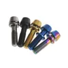 Wanyifa 7pcs Titânio TI Bolt M4x15.3mm Allen Hex Caper parafusos parafusos com arruelas para Bicicleta Bicicleta parafusos