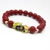 Feng Shui Stone Beads 팔찌 남녀 여성 Unisex Wristband Change Color Pixiu 부와 행운 여성 팔찌