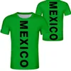米国メキシコTシャツロゴカスタム名番号Mex T Shirt Nation Flag MXスペイン語メキシカンプリントPO衣類283i