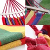 Wholesale-Double Hammock 450 Lbs Portable Travel Camping Hanging Hammock Swing Lazy Chair Canvas Hammocks(Red)