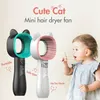 11 أنماط USB محمولة Leafless Mini Fan مروحة إعادة الشحن مبرد محمول صغير مروحة صغيرة ميني ميني مينغ Cat Leafless Fan Party ZZ931181