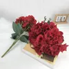 Artificial Flowers Hydrangea Bouquet 5 Heads Silk Flower Five forks silk Hydrangea Bounquet for wedding centerpieces decorative flowers