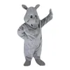 2019 Vendita calda in fabbrica Costume mascotte rinoceronte Personaggio adulto Sz Spedizione gratuita