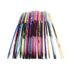 Tamax 10pcs/pack Gold Sliver Nail string 10 Colors Multicolor Mixed Colors Rolls Striping Tape Line Nail Art Decoration Sticker DIY Nail Tip